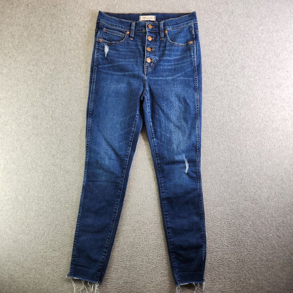 Madewell High Rise Jeans in Dark Blue
